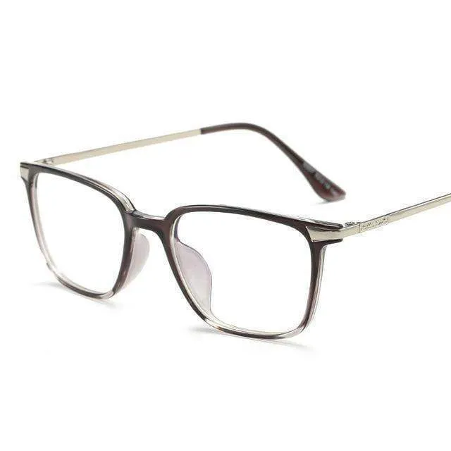 Square, Anti blue light,  radiation reduction, Myopia, Titanium Computer Eye Glasses