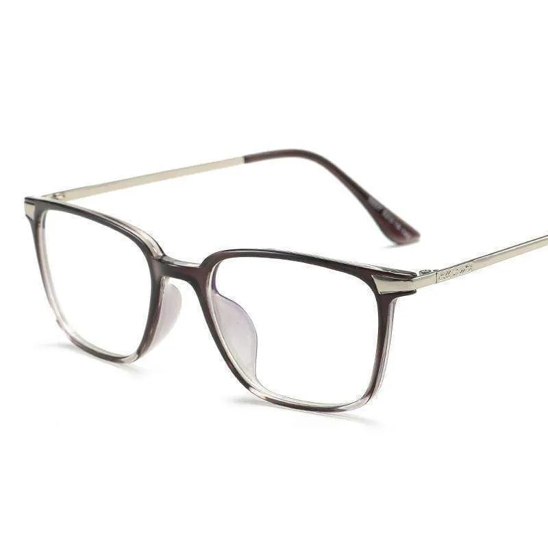 Square, Anti blue light,  radiation reduction, Myopia, Titanium Computer Eye Glasses