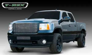 T-REX Billet Series, Insert Grilles - Can be installed as overlay without drilling or as an insert which requires drilling - 2011-2014 Sierra HD