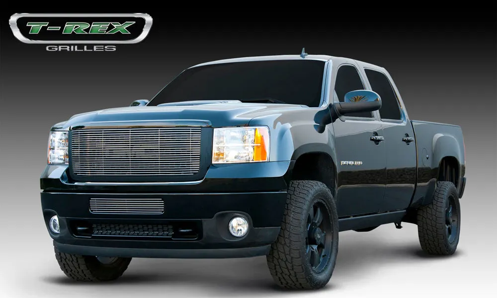T-REX Billet Series, Insert Grilles - Can be installed as overlay without drilling or as an insert which requires drilling - 2011-2014 Sierra HD