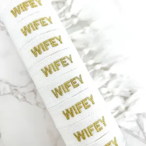 Wifey Embroidered Bracelet